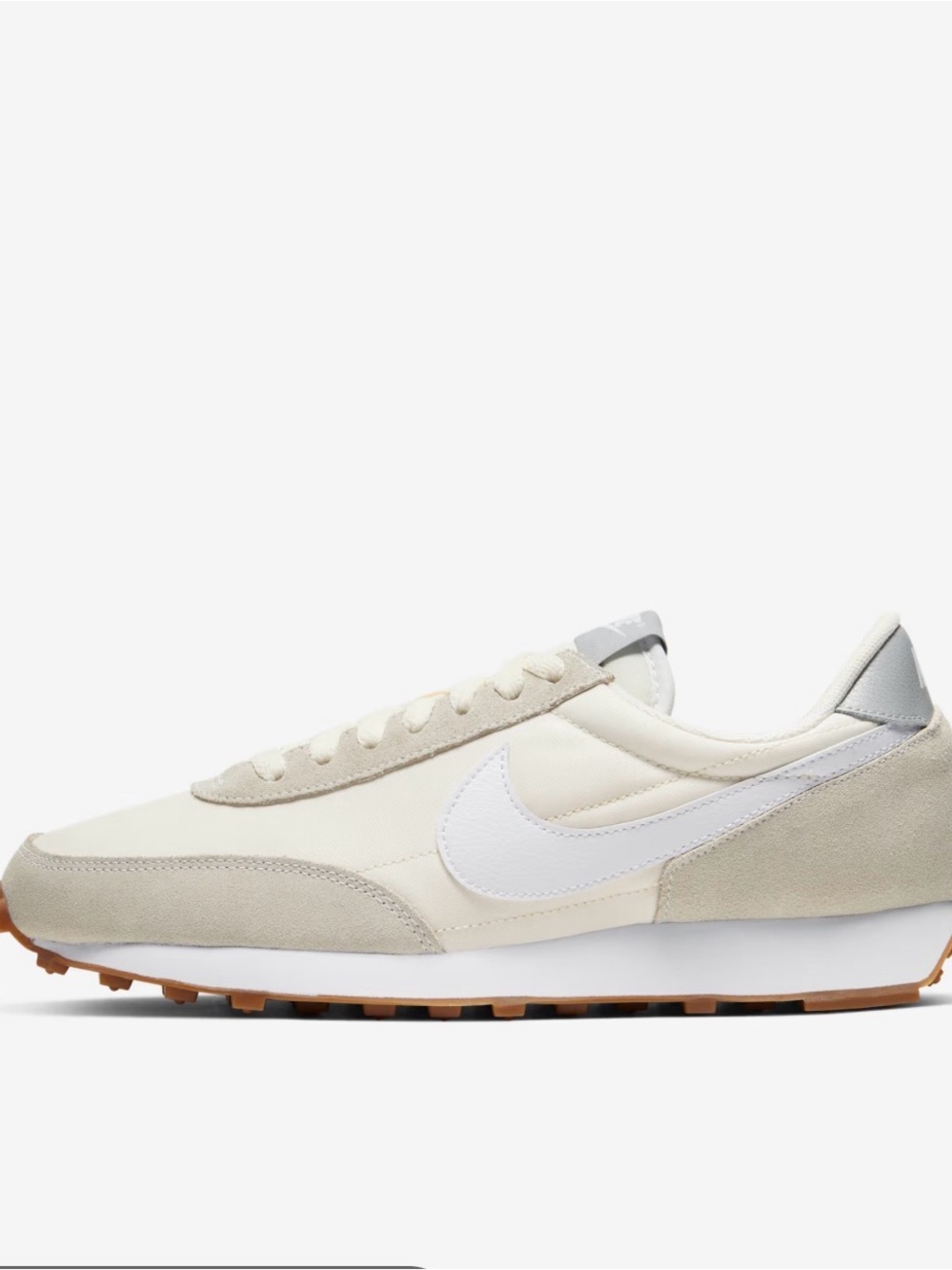 Nike Women's Daybreak Retro Runner in Cream/White/Gum